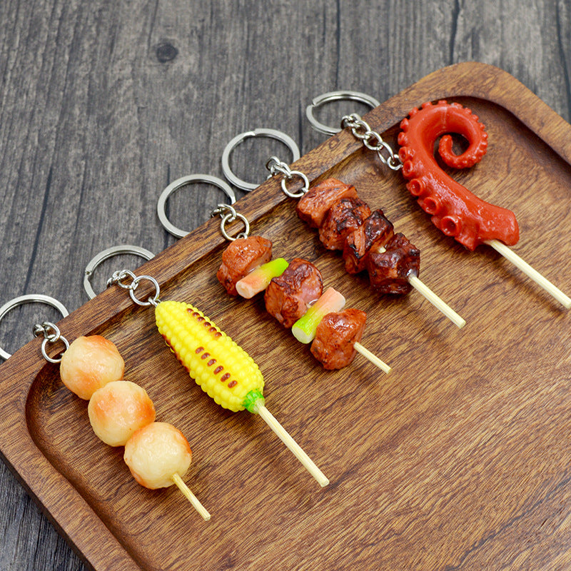 Wholesale Silicone Imitation Food Creative Key Chain